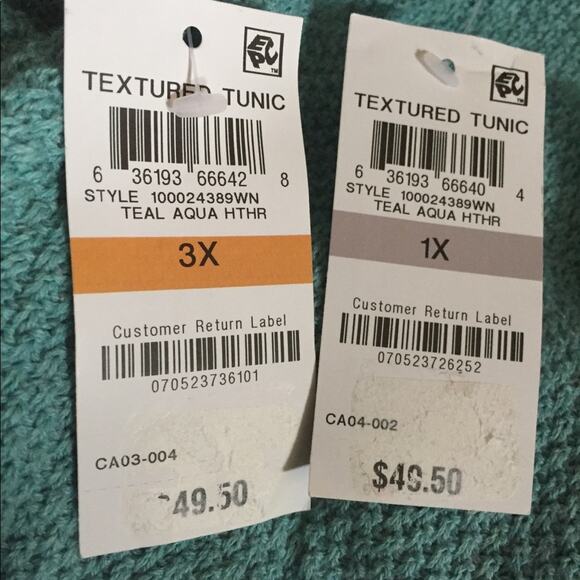 Karen Scott Women's Sweater Marled Knit Pullover-1X - Picture 2 of 2